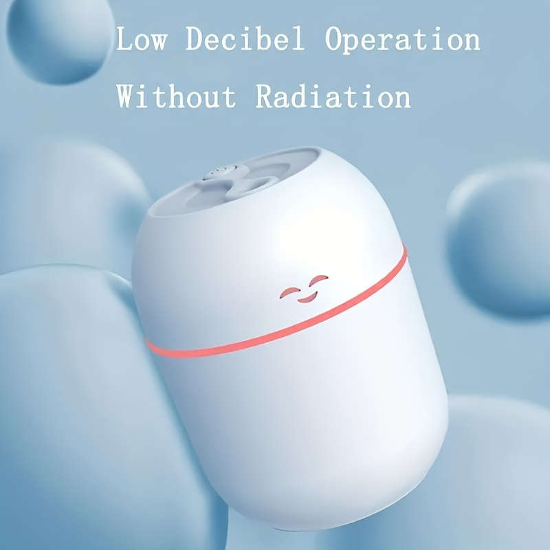 USB Powered Ultrasonic Essential Oil Diffuser 7.44 oz Portable Aromatherapy Humidifier with LED Nig