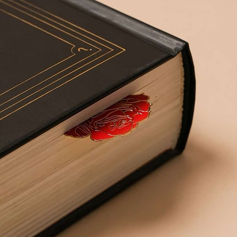 1 piece rose bookmark