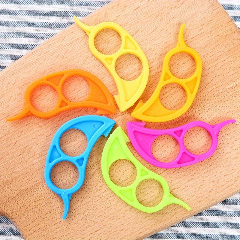 Easy Grip Plastic Orange Peeler Set Multi-Purpose Citrus Slicer