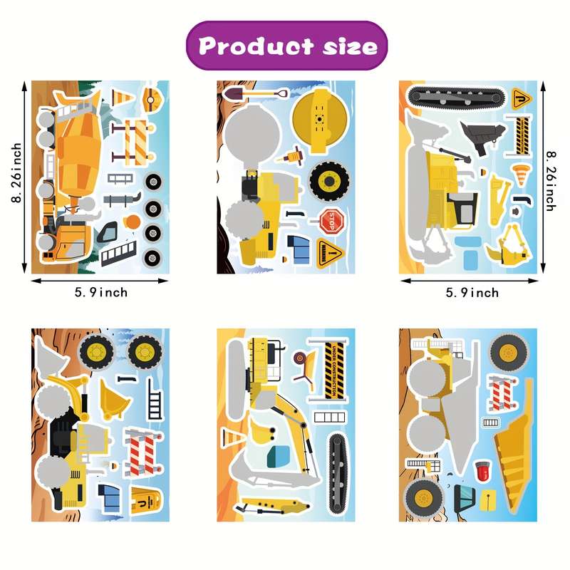 Wooden Building Themed Diy Craft Stickers