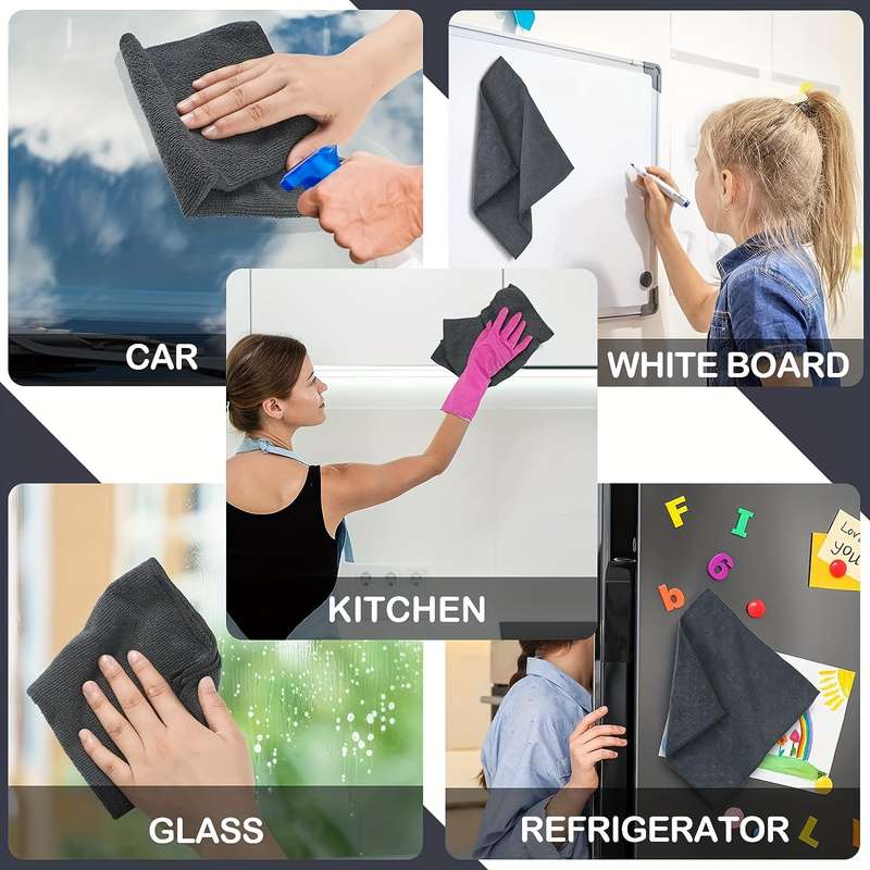 2 Pcs Magnetic Microfiber Cloths
