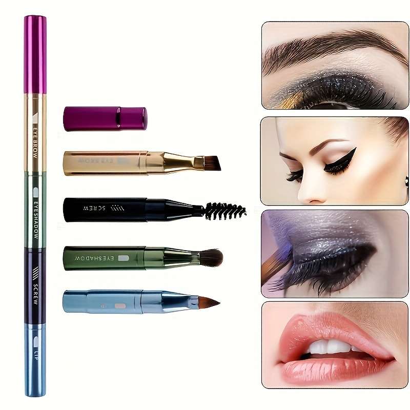 4 In 1 Eyebrow Brush Lip Brush Eyelash And Eye Shadow Brush