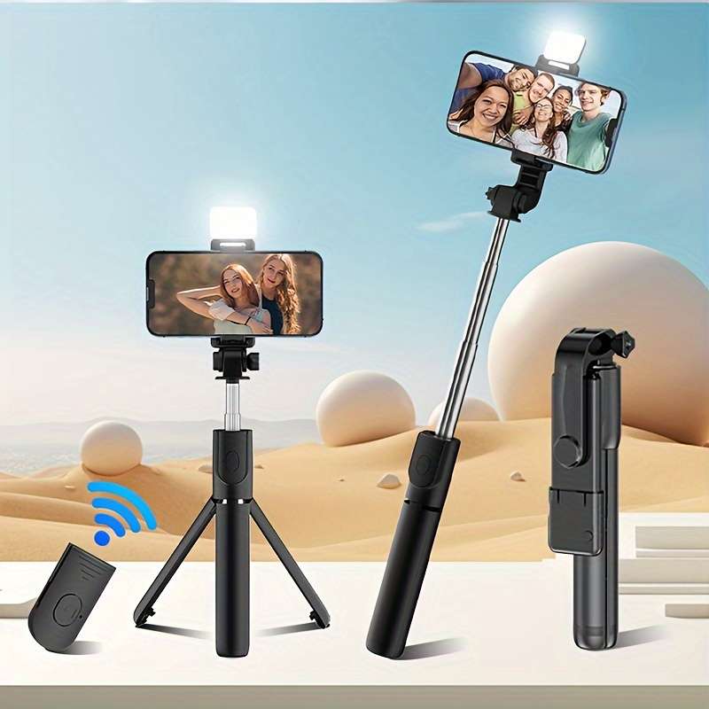 Extended selfie stick fully automatic multifunctional