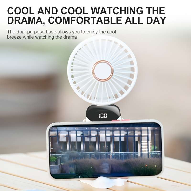 1pcs Mini Fan Usb Rechargeable Handheld Fan