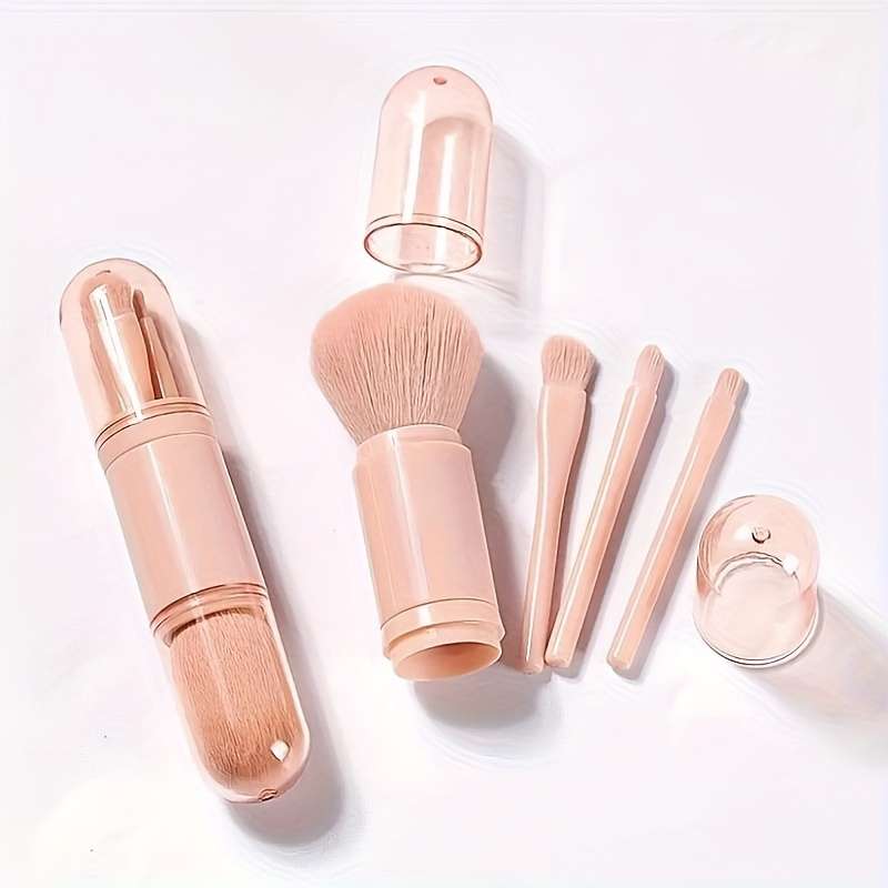 Multifunctional 4 in 1 Retractable Makeup Brush Set