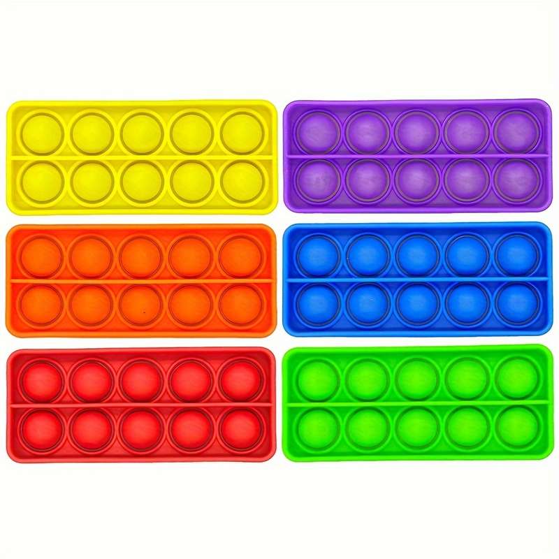 6-Pack Silicone Ten Frame Counting Teaching Aids