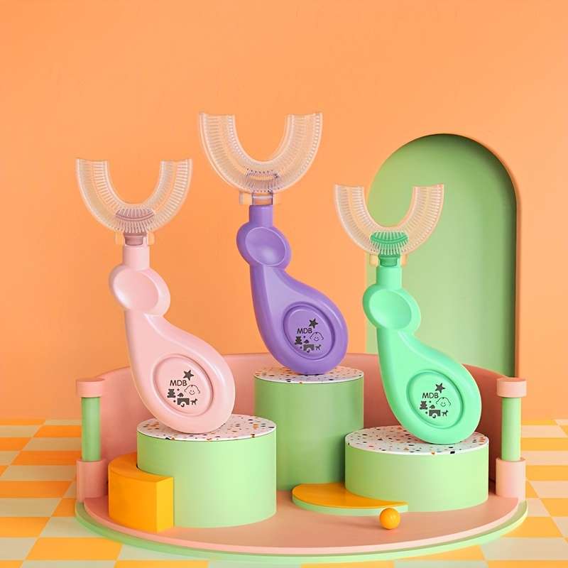 U-Shaped Silicone Cleaning Toothbrush