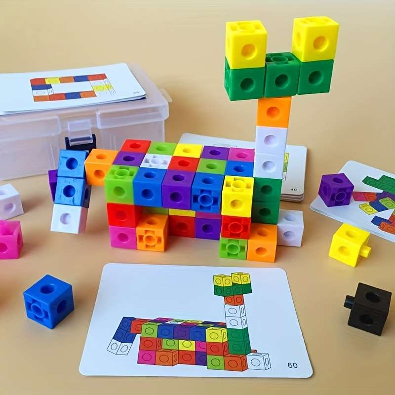 Children's Colorful Building Block Toy Set