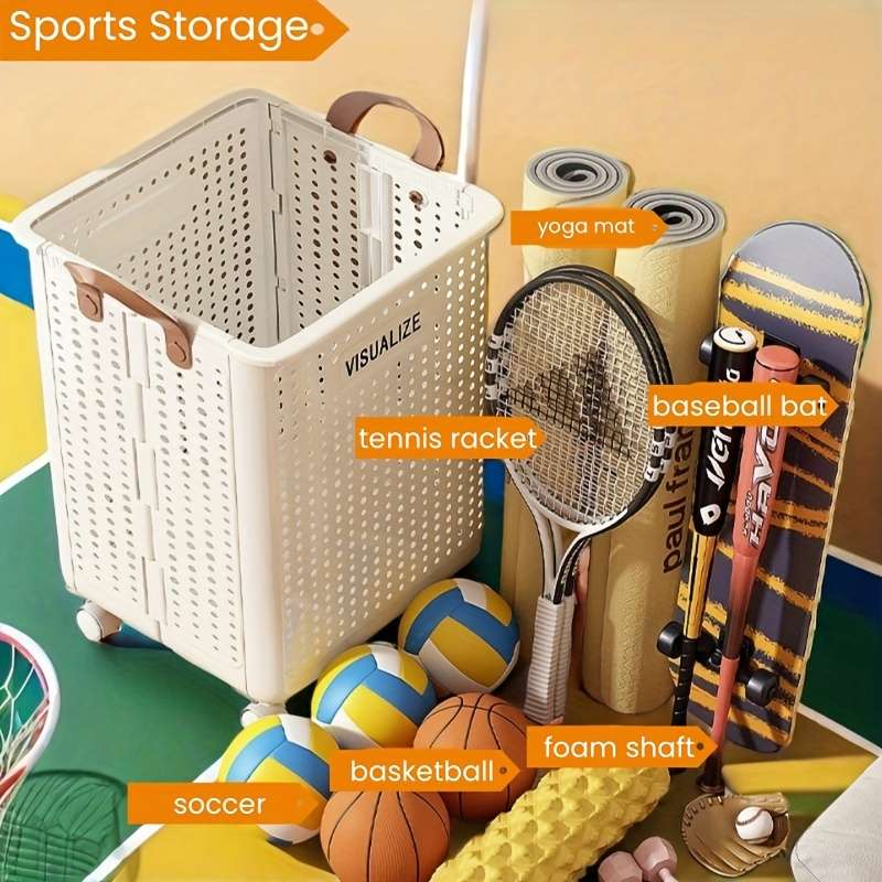 1 Large Collapsible Portable Laundry Basket