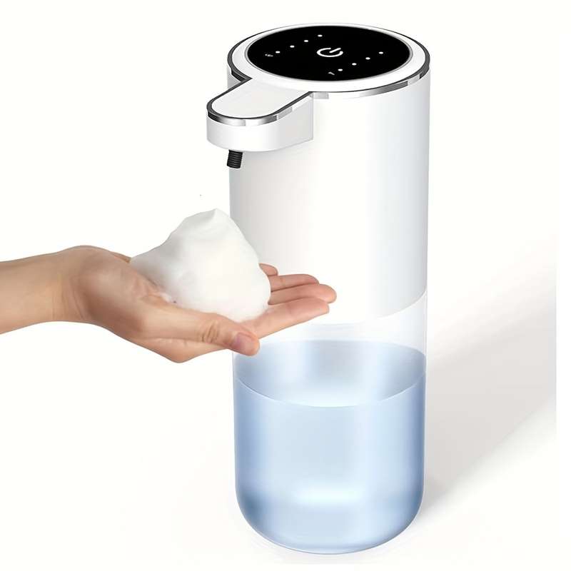 1pcs 380ml Touchless Soap Dispenser, Wall-mountable, IPX5 Waterproof, Lead-free Plastic, USB Recharg