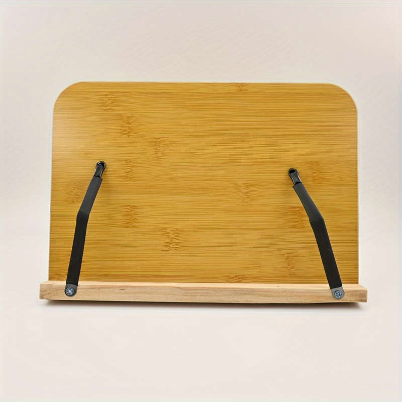 Wooden Reading Rack With Metal Brackets