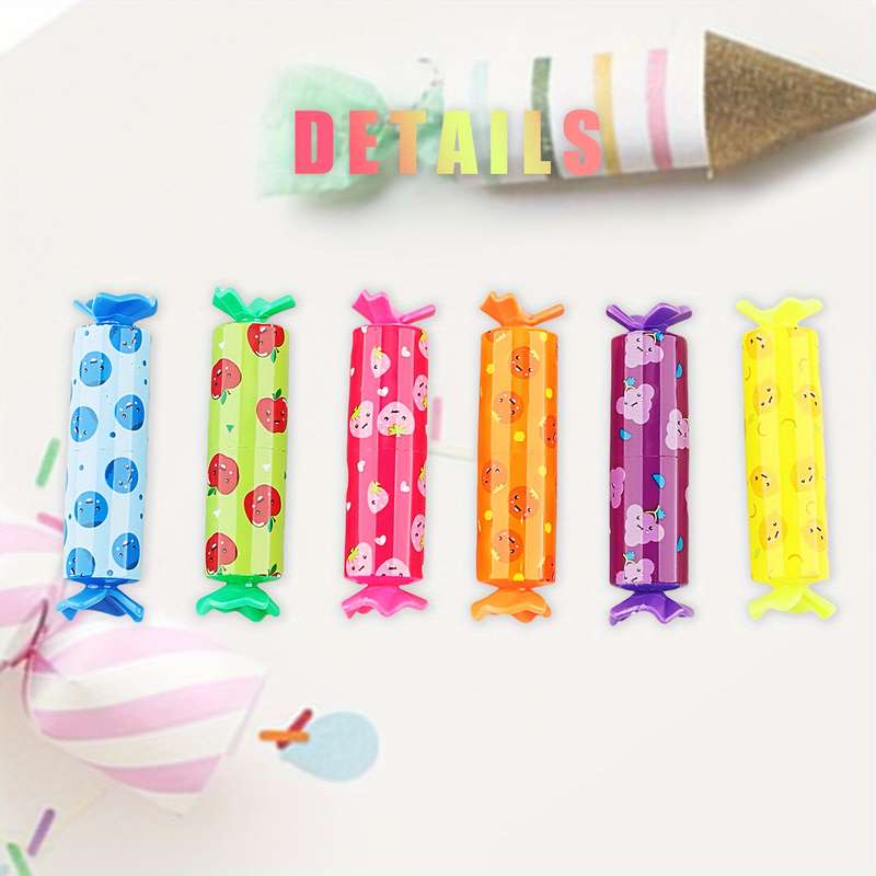 6 Colorful Candy Pastel Highlighters