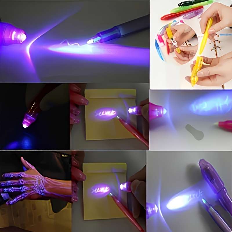 7-Piece Uv Pen Set Invisible Ink Marker Pen
