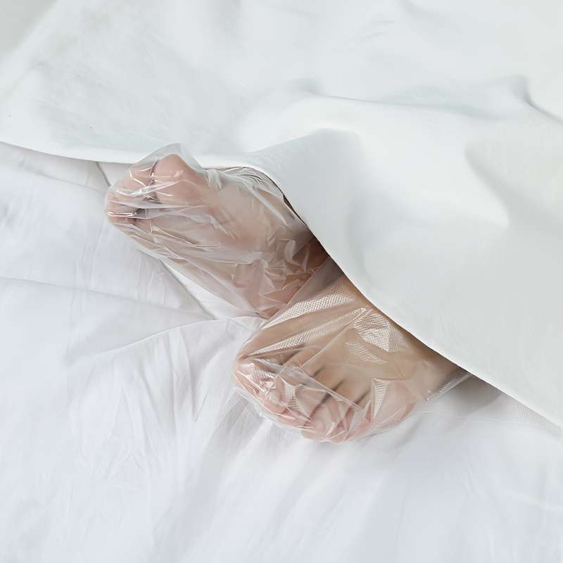 100 Transparent Disposable Pe Plastic Foot Bags