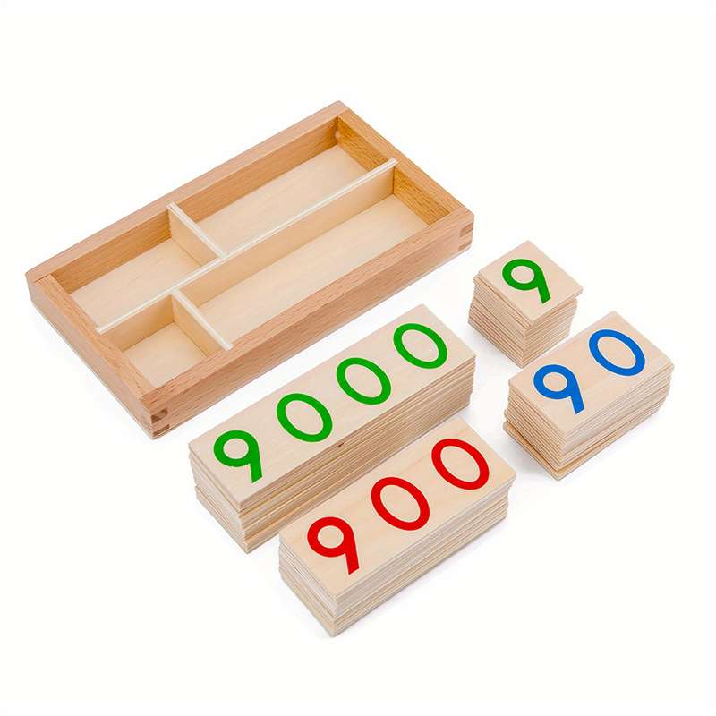 Educational Wooden Number Cards