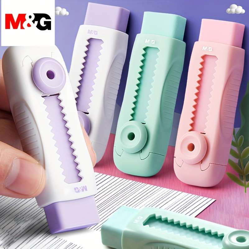 5-Piece Sliding Retractable Rubber Eraser Set