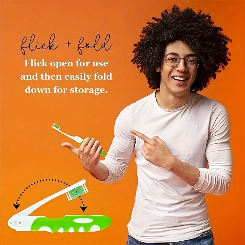 6-Piece Portable Folding Toothbrush