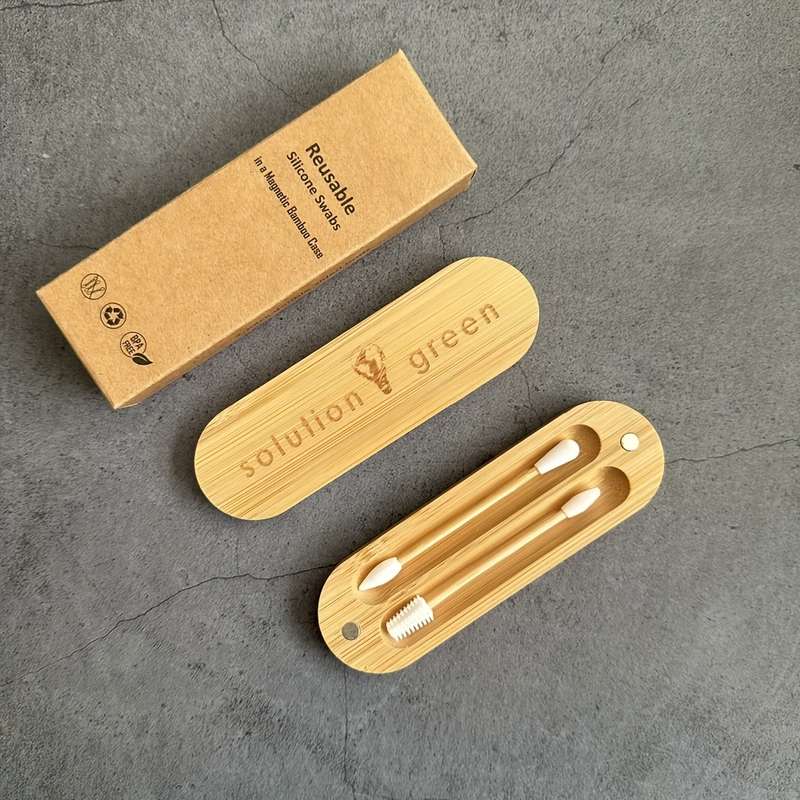 1 Set Of Silicone Cotton Swabs