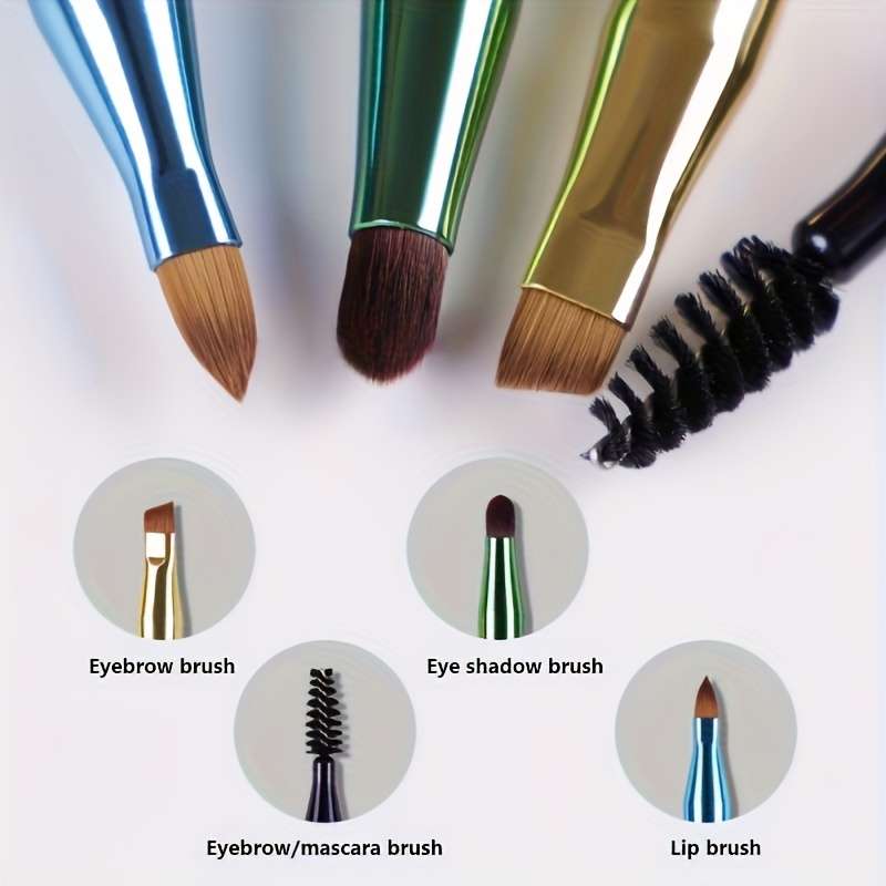 4 In 1 Eyebrow Brush Lip Brush Eyelash And Eye Shadow Brush