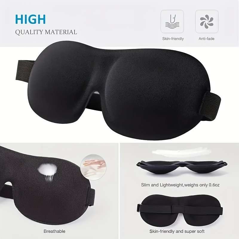 Sleep 3D Stereo Light-Shielding Eye Mask 5Pc