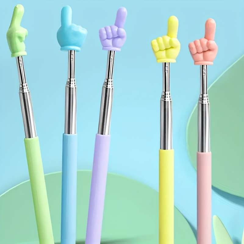 1pc Colorful Telescopic Finger Reading Stick