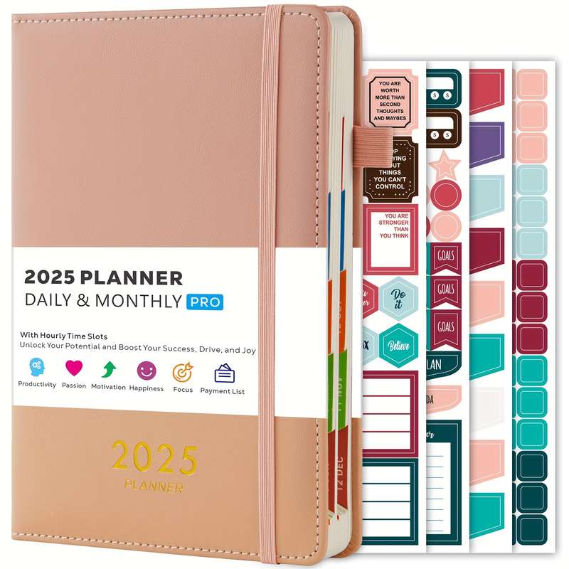 2025 Daily and Monthly Planner for Adults