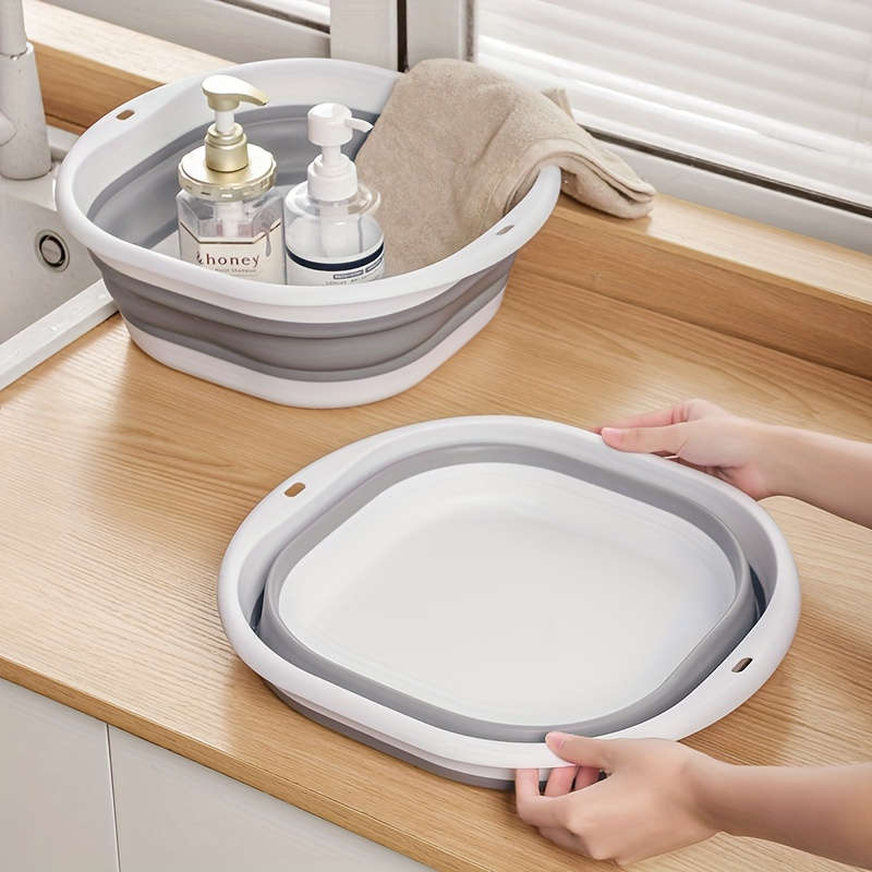 3 Pack Collapsible Plastic Basins - Multi-Purpose