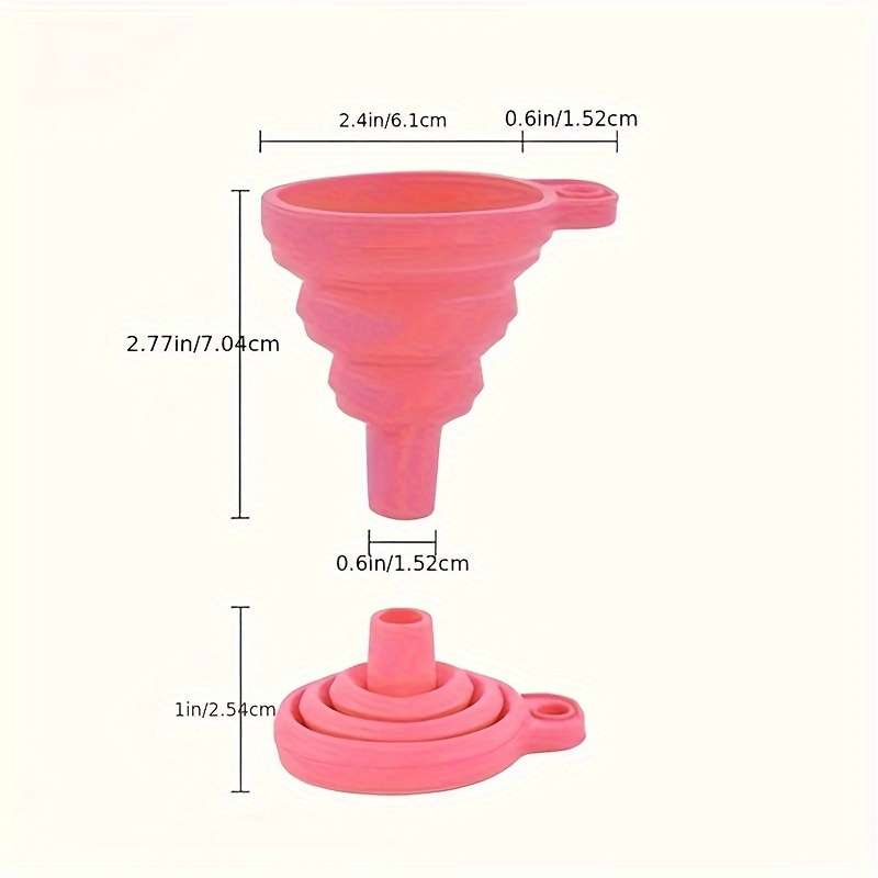 1 piece foldable funnel for filling bottles mini flexible silicone funnel foldable funnel