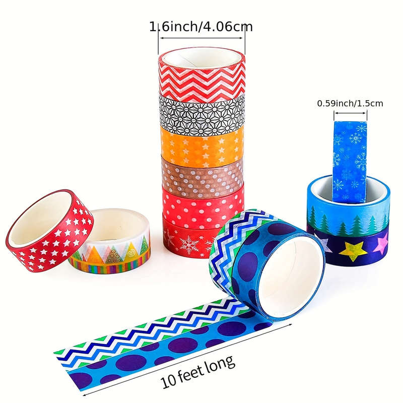 Value Pack Of 60 Cute Wa Tape Rolls