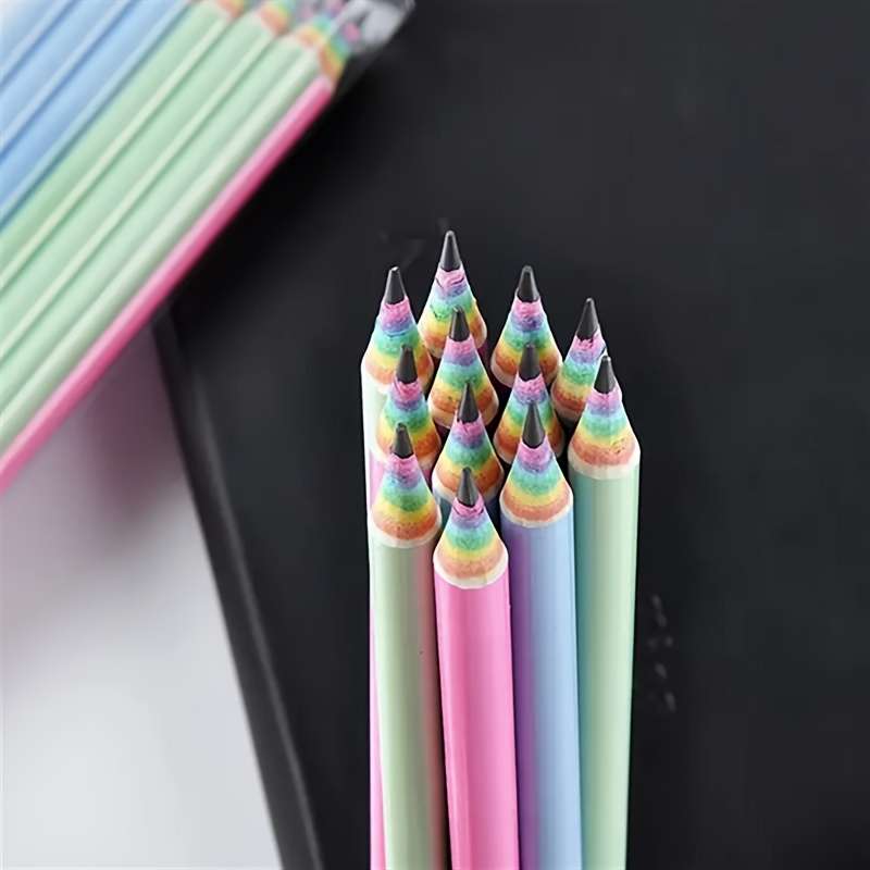 12 Pack Rainbow Hb Pencils