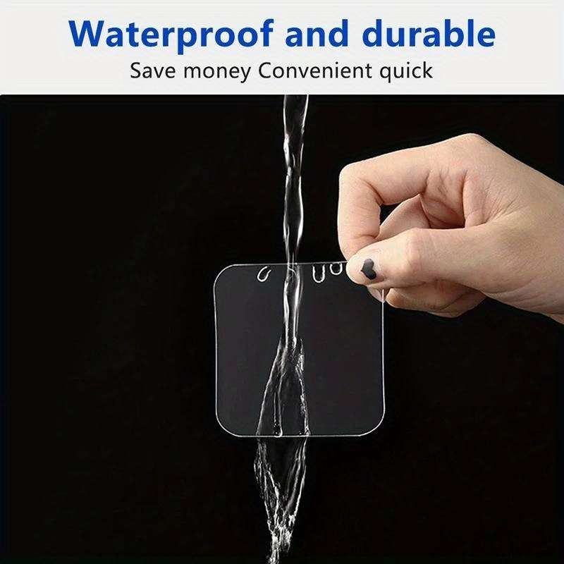 70pcs adhesive film hooks strong adhesion seamless waterproof easy to install wall mount