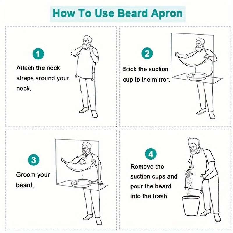 Men's Waterproof Adjustable Shaving Apron