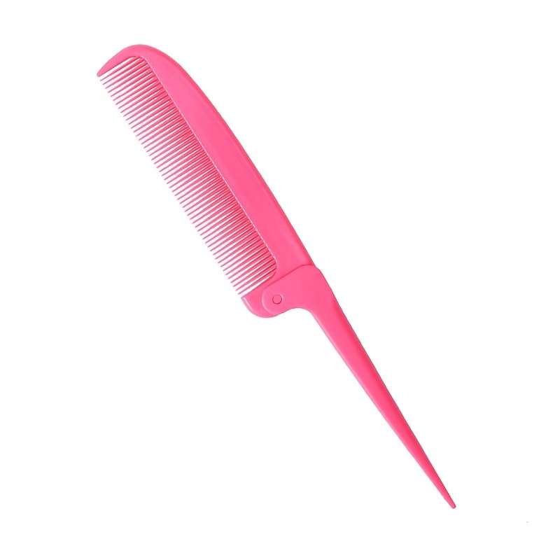 1Pc Folding Comb Portable Pointed Tail Tooth Comb