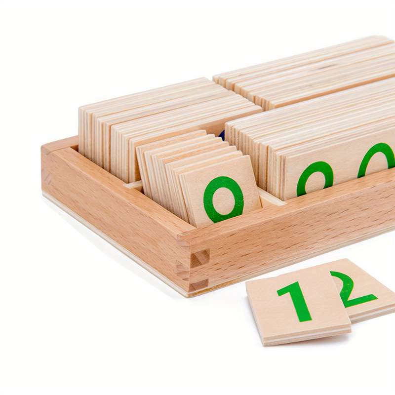 Educational Wooden Number Cards