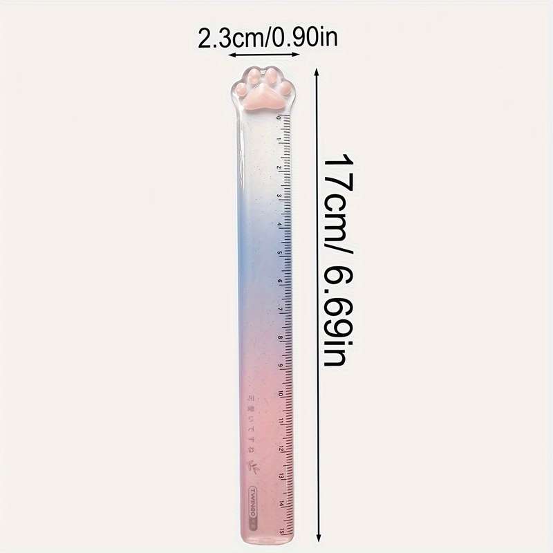 3-Pack Cat Claw Ruler 15cm