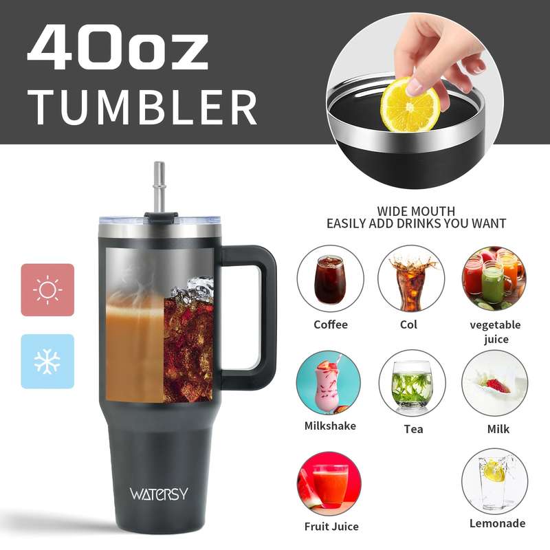 Stainless Steel Travel Mug 40 Ounces Insulated Mug