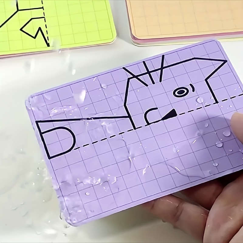 Cartoon grid symmetry drawing
