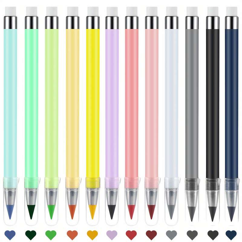 12 Permanent Colored Pencils