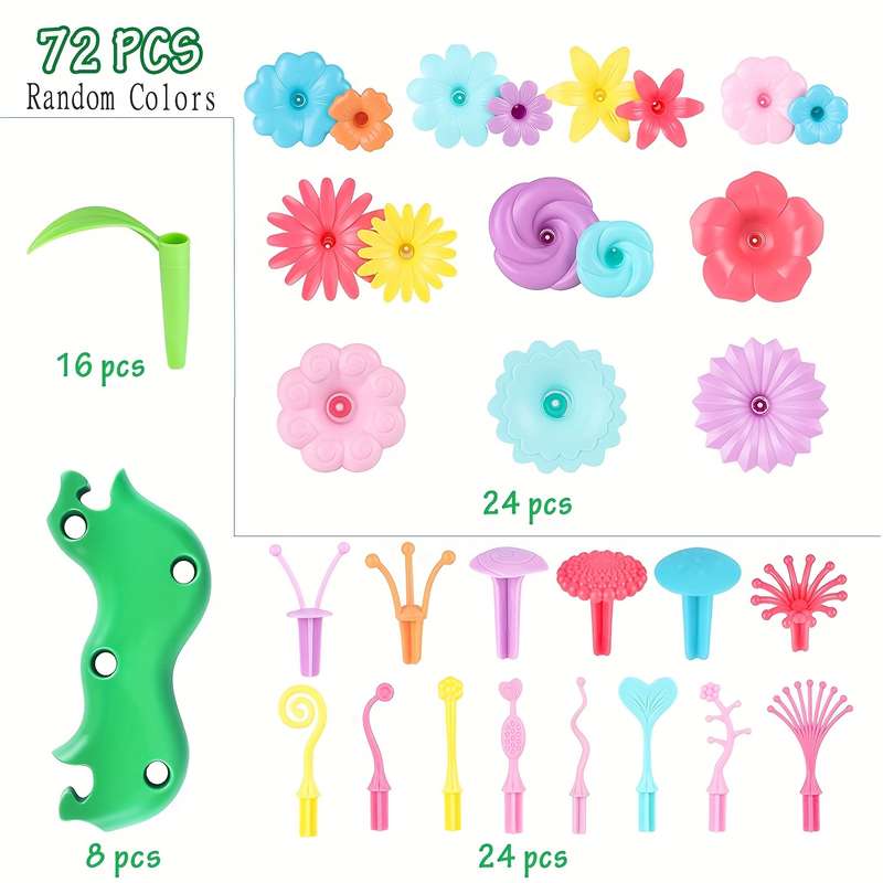 72-piece garden building set