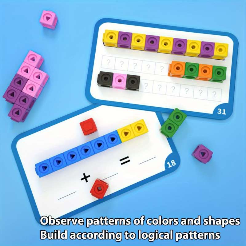 100 Math Connect Cubes