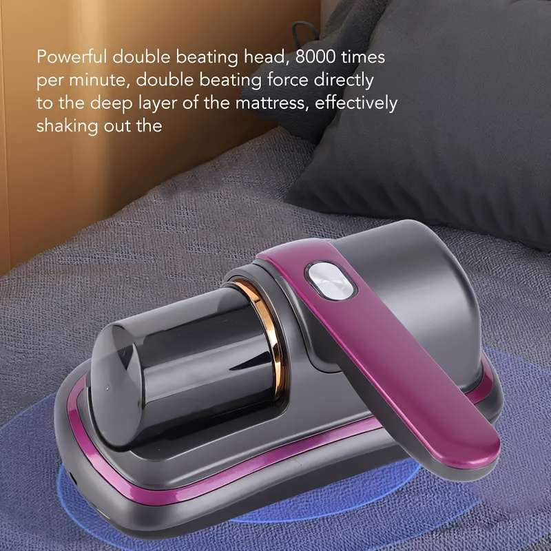 1pc, Rechargeable Handheld Bed Vacuum Cleaner