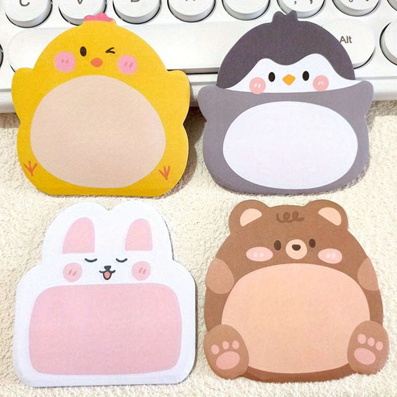 8 Cute Cartoon Animal Reminder Stickers 160 Pages