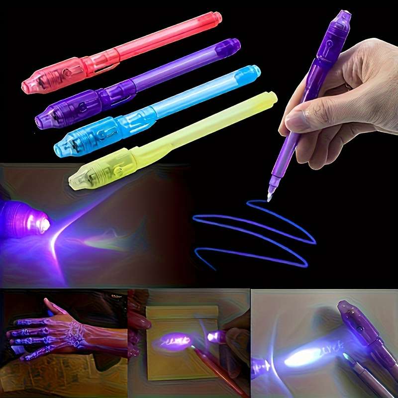 7-Piece Uv Pen Set Invisible Ink Marker Pen