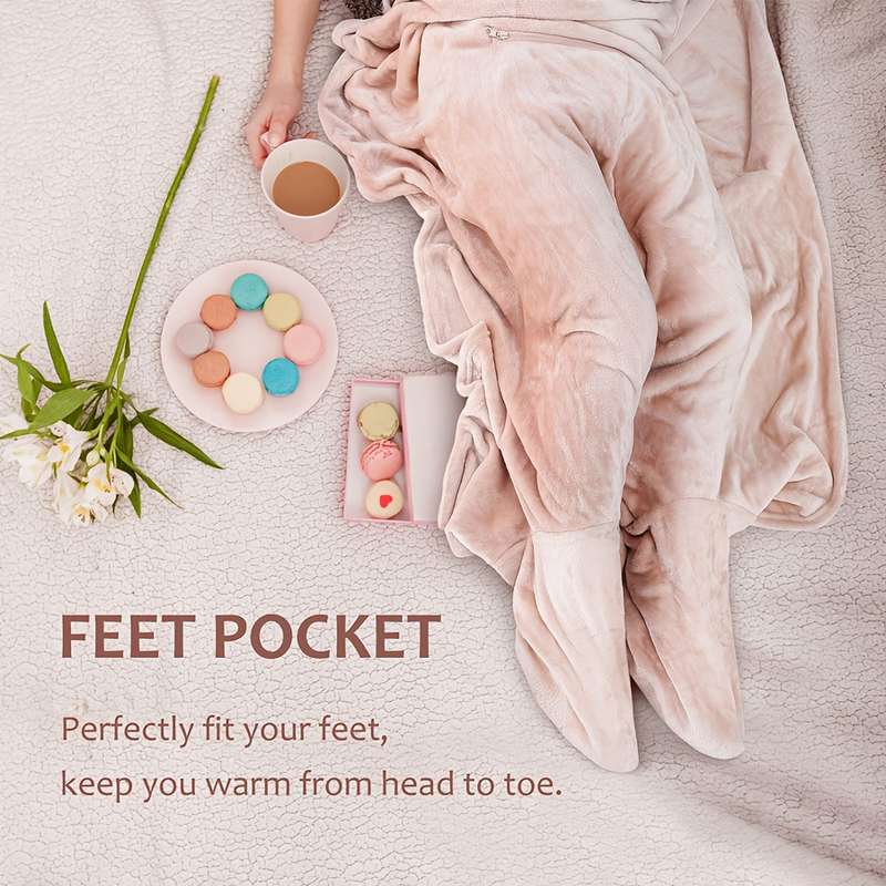 Versatile 4-In-1 Pink Travel Pillow And Blanket Set