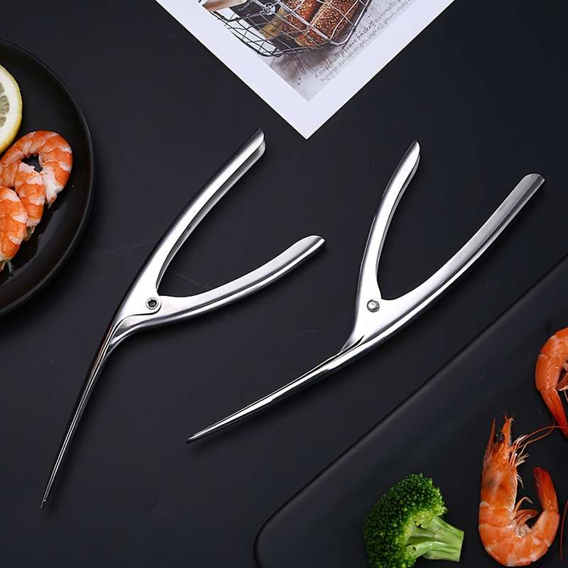 1 Stainless Steel Shrimp Deveining Tool