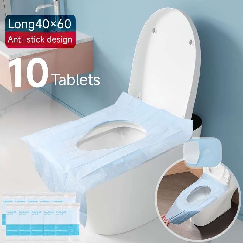 10 Pieces Disposable Toilet Seat Cover Portable