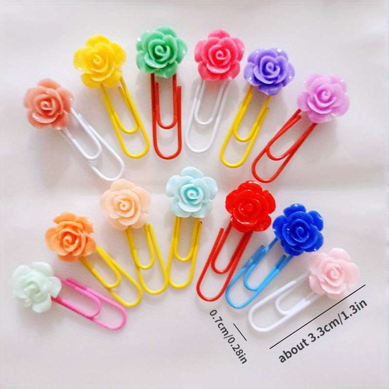 10Pcs Creative Color Paper Clips