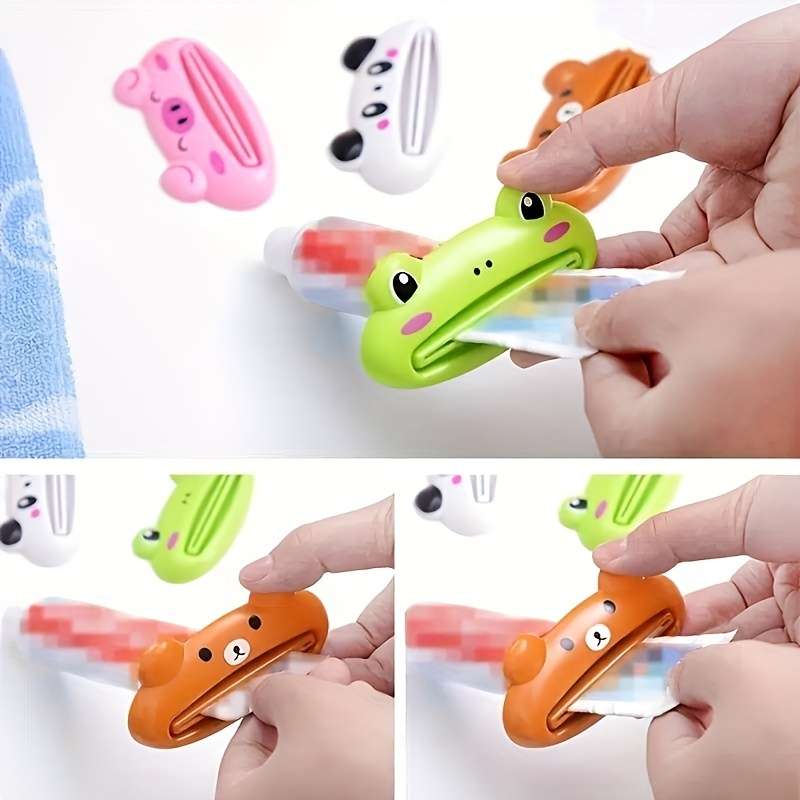 Colorful Animal Shape Toothpaste Tube Squeezer - Simple And Convenient Toothpaste Dispenser