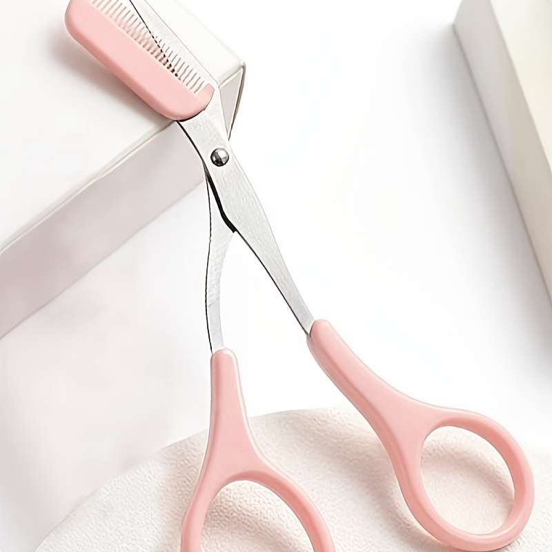 Stainless Steel Eyebrow Razor with Comb - Dual Use, Safe for Beginners