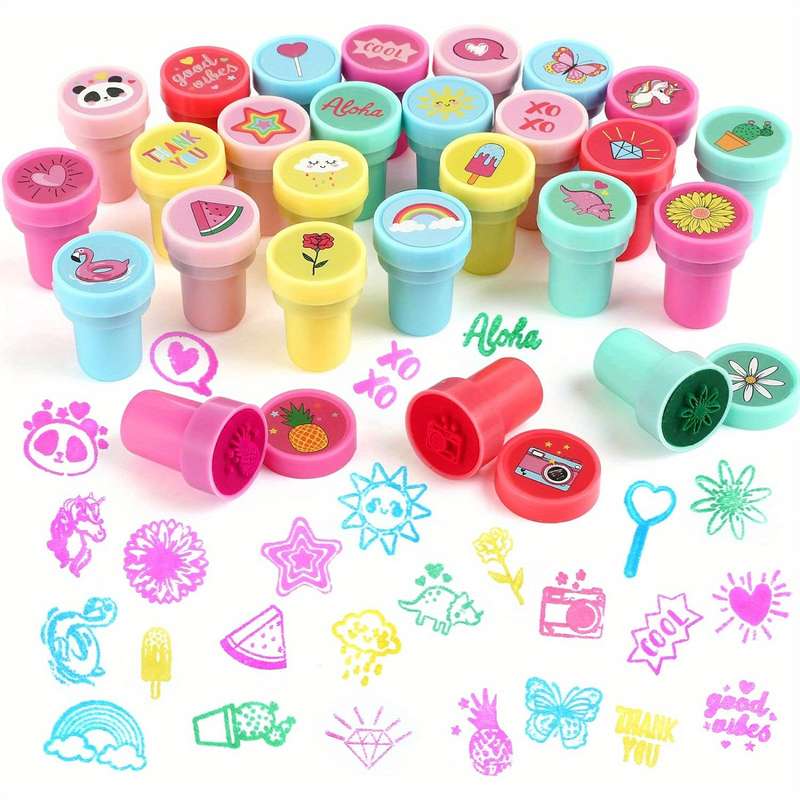 King Animal Stamp Set Washable Plastic Stamps